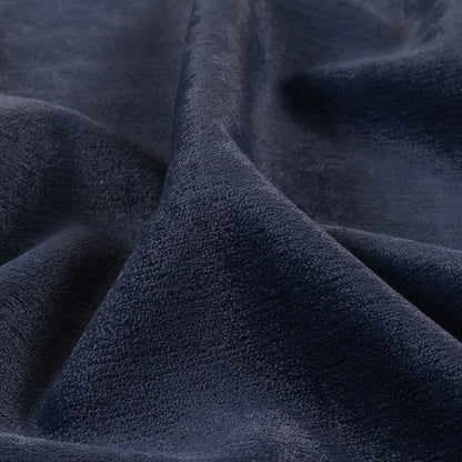 Micro Polyester Chenille - Navy - British Imported Detail