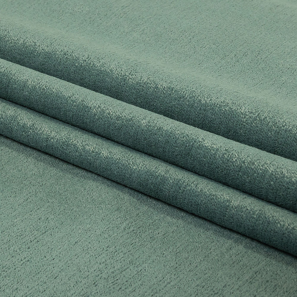 Micro Polyester Chenille - Ocean - British Imported Folded