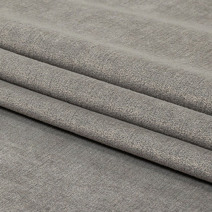 Micro Polyester Chenille - Silver - British Imported Folded