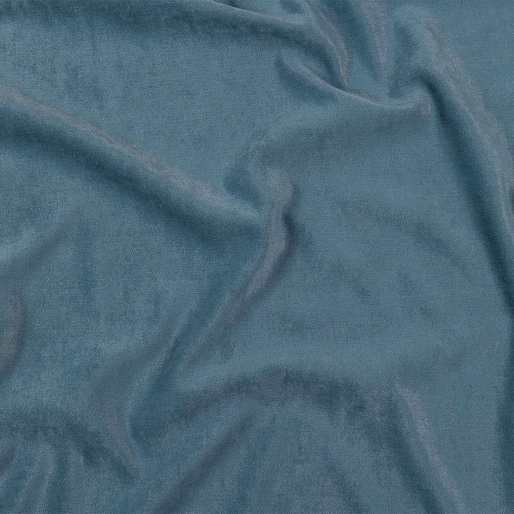 Micro Polyester Chenille - Sky - British Imported