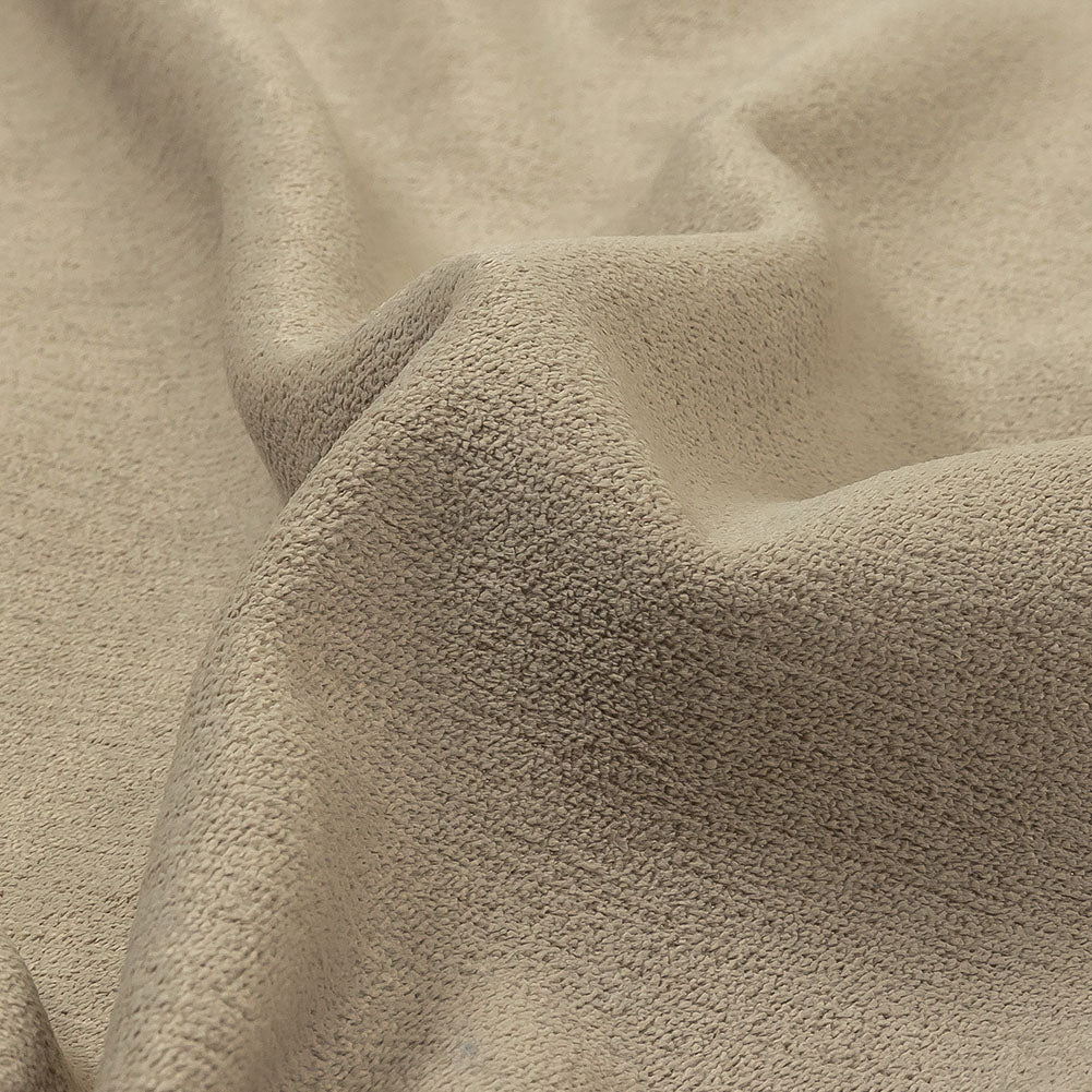 Micro Polyester Chenille - Stone - British Imported Detail