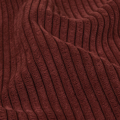 Plush Ribbed Velvet - Berry - British Imported Detail