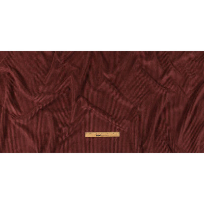 Plush Ribbed Velvet - Berry - British Imported Full