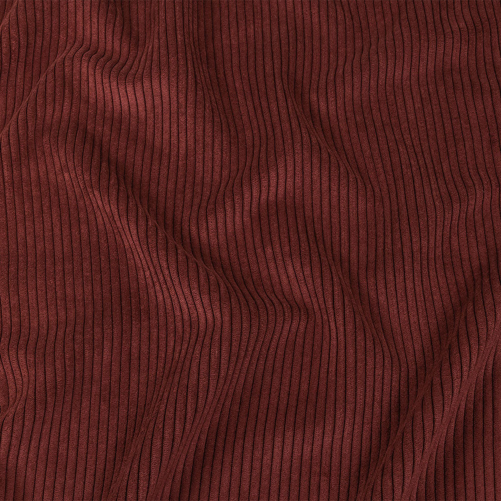Plush Ribbed Velvet - Berry - British Imported