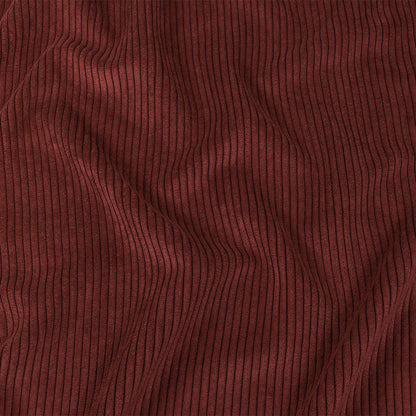 Plush Ribbed Velvet - Berry - British Imported