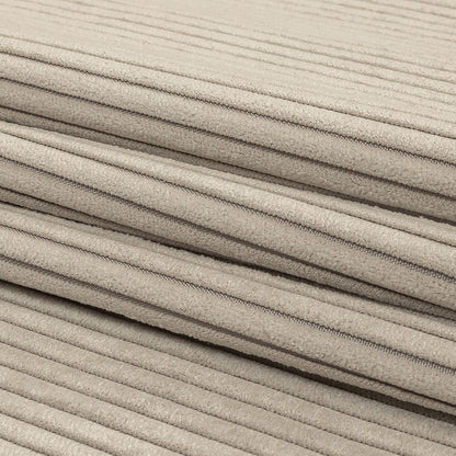 Plush Ribbed Velvet - Dove - British Imported Folded