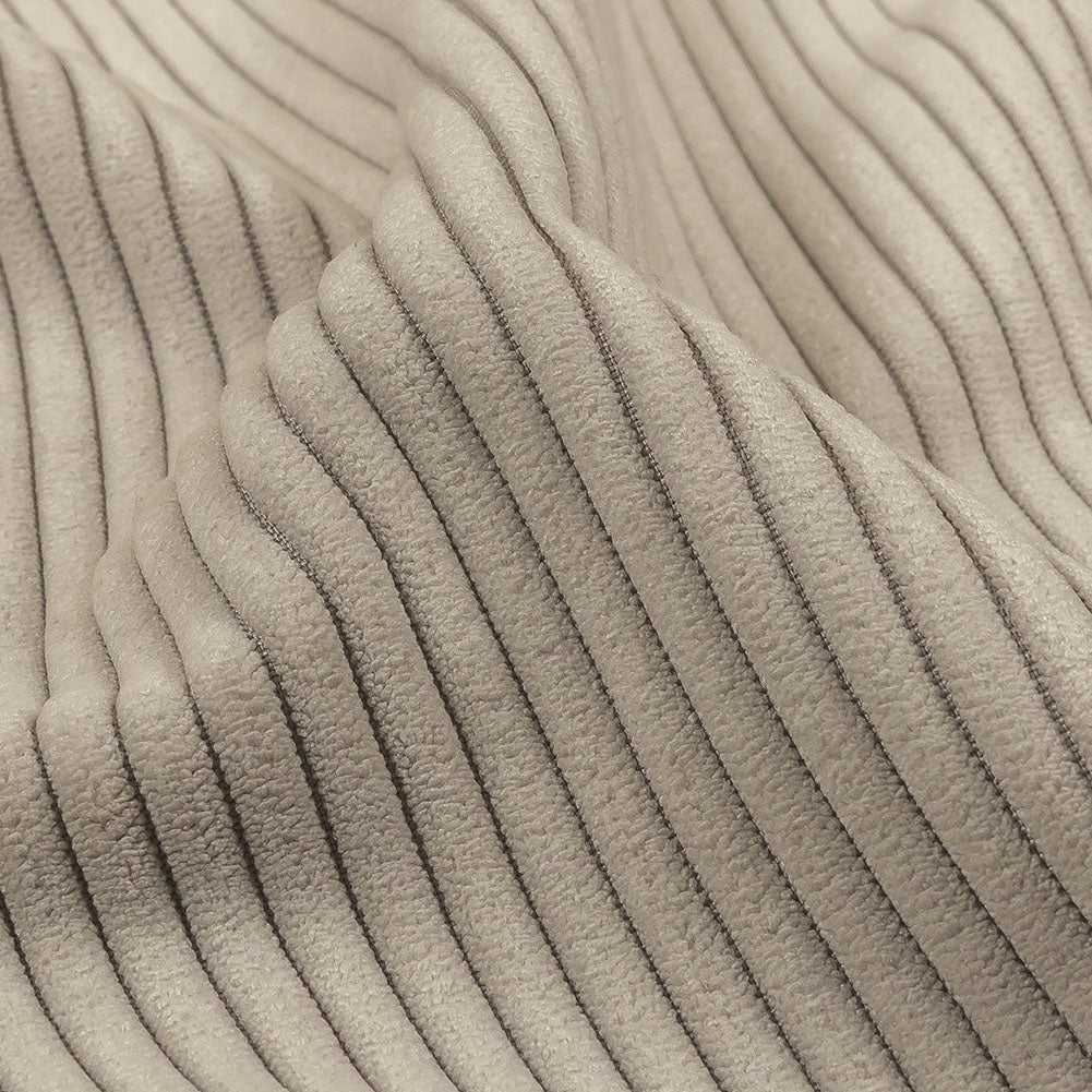 Plush Ribbed Velvet - Dove - British Imported Detail