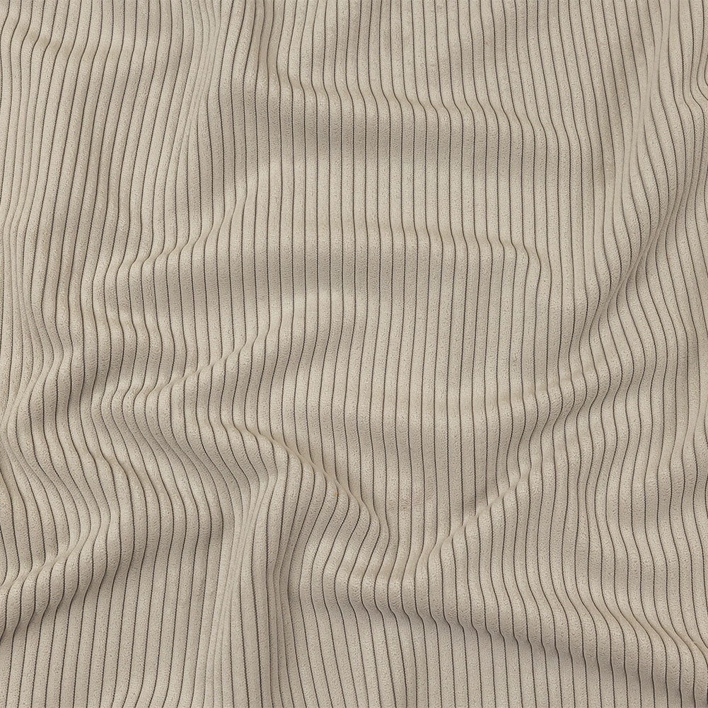 Plush Ribbed Velvet - Dove - British Imported