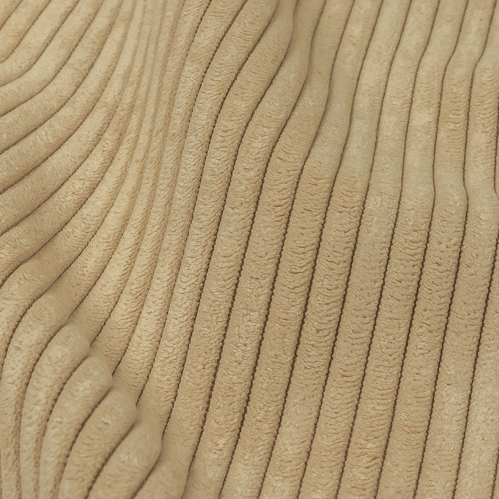 Plush Ribbed Velvet - Nougat - British Imported Detail