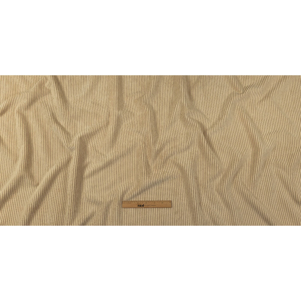 Plush Ribbed Velvet - Nougat - British Imported Full