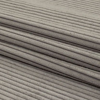 Plush Ribbed Velvet - Putty - British Imported Detail