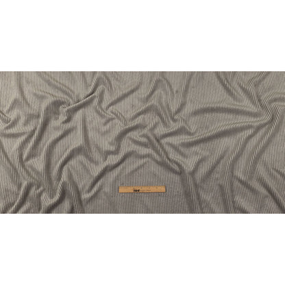 Plush Ribbed Velvet - Putty - British Imported Full
