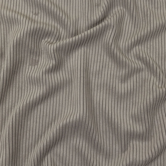 Plush Ribbed Velvet - Putty - British Imported