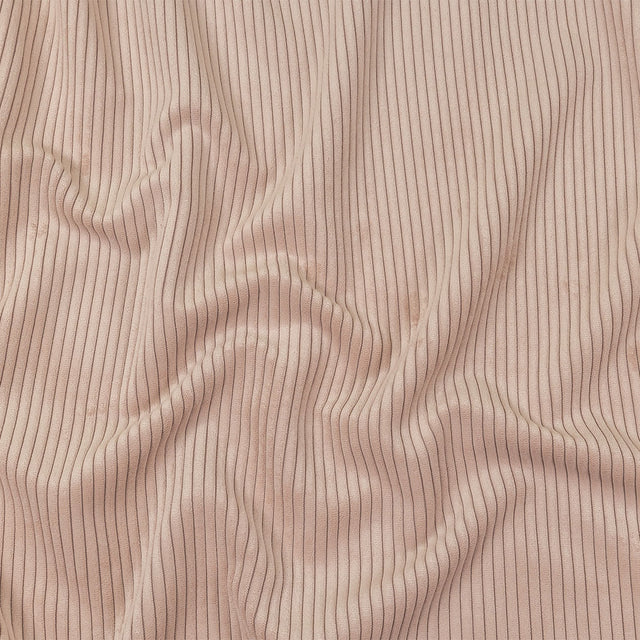 Plush Ribbed Velvet - Shell - British Imported