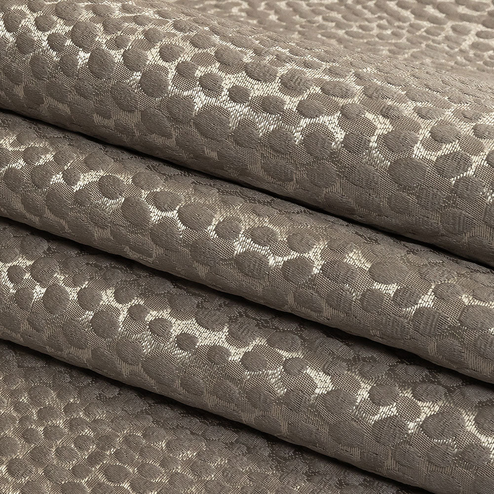 Drapery Jacquard - Slate Spotted Texture - British Imported Folded