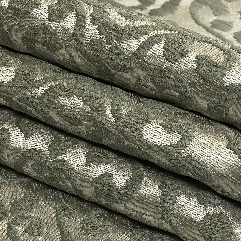 Drapery Jacquard - Sage Damask - British Imported Folded