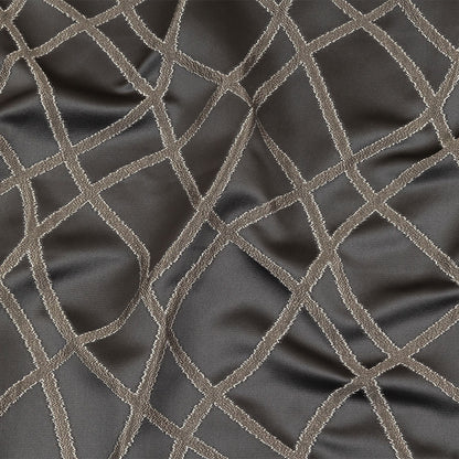 Drapery Jacquard - Ink Abstract Shapes - British Imported