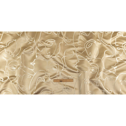 Drapery Jacquard - Champagne Face to Face - British Imported Full