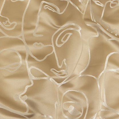 Drapery Jacquard - Champagne Face to Face - British Imported