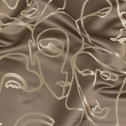 Drapery Jacquard - Praline Face to Face - British Imported