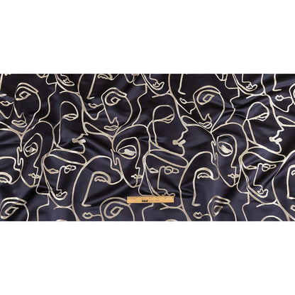 Drapery Jacquard - Sapphire Face to Face - British Imported Full