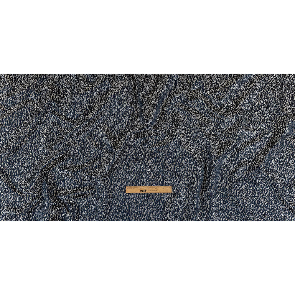 Metallic Drapery Jacquard - Sapphire Digital Spots - British Imported Full