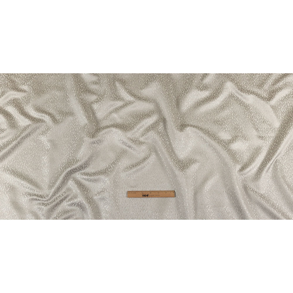 Metallic Drapery Jacquard - Silver Digital Spots - British Imported Full