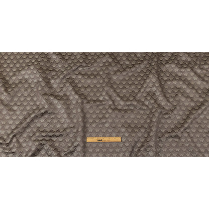 Metallic Drapery Jacquard - Praline Digital Spots - British Imported Full
