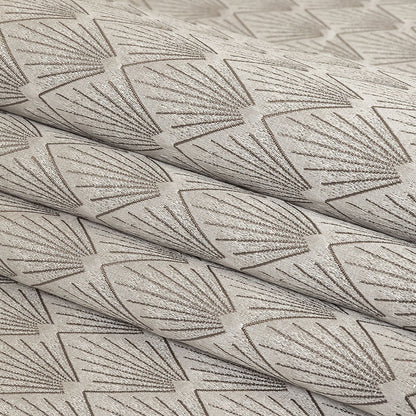 Metallic Drapery Jacquard - Silver Digital Spots - British Imported Folded