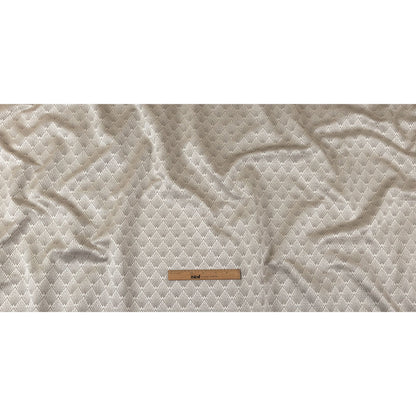 Metallic Drapery Jacquard - Silver Digital Spots - British Imported Full