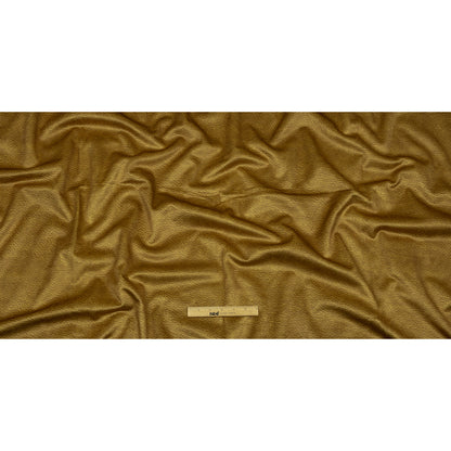 Polyester Microvelvet - Gold Abstract - British Imported Full