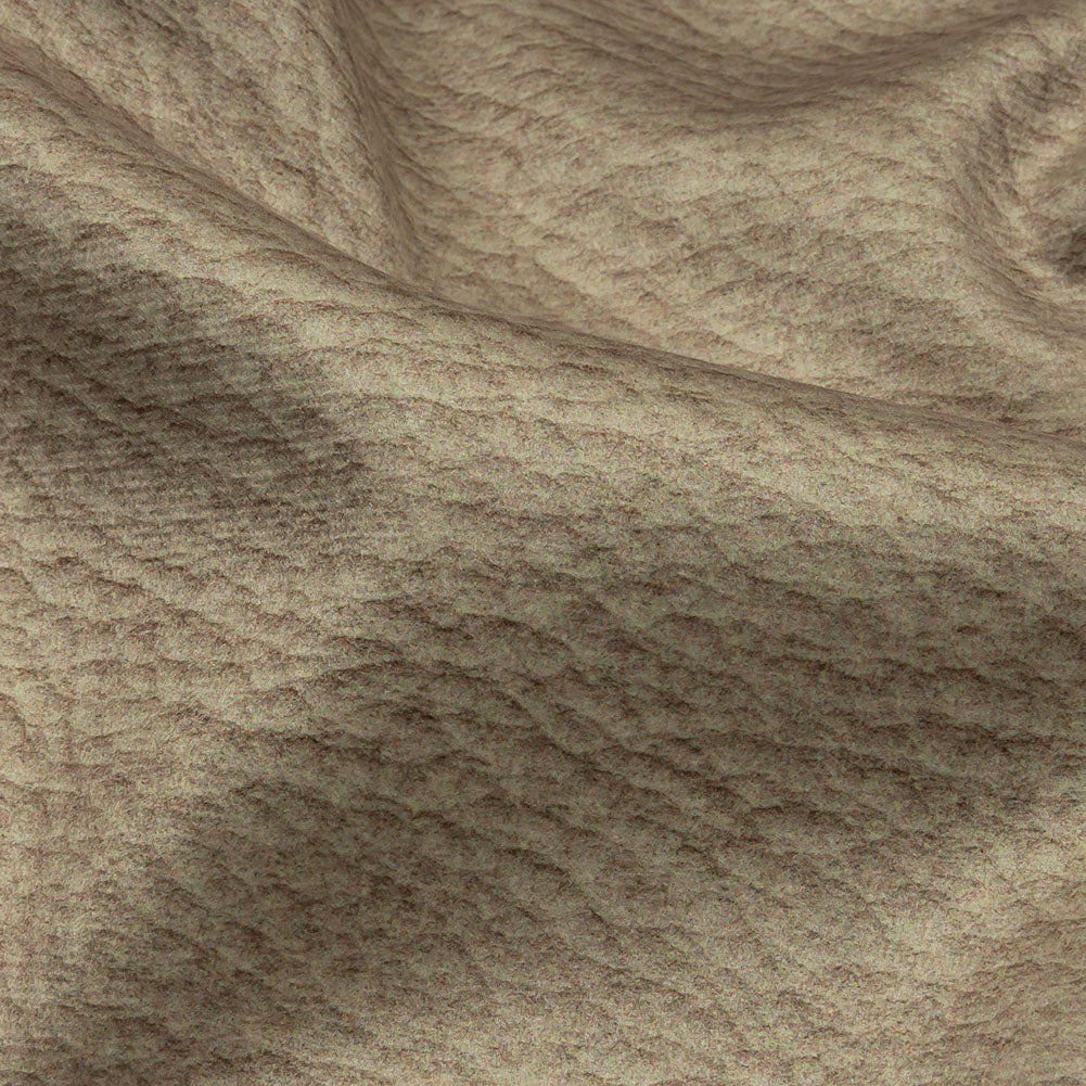 Polyester Microvelvet - Oat Abstract - British Imported Detail