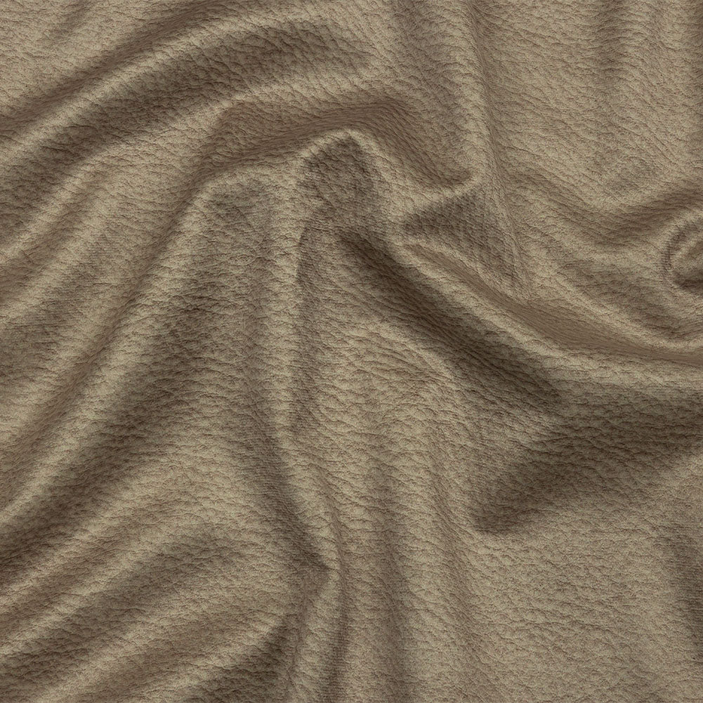 Polyester Microvelvet - Oat Abstract - British Imported