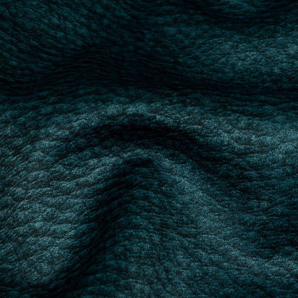 Polyester Microvelvet - Ocean Abstract - British Imported Detail