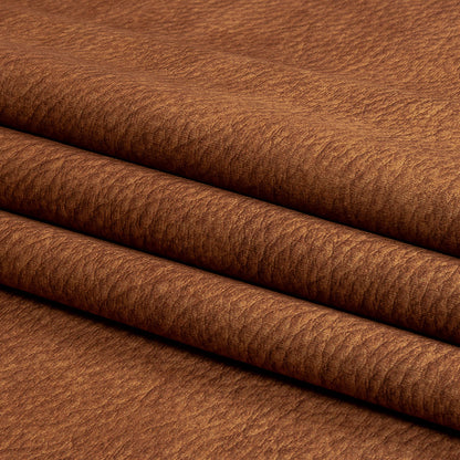 Polyester Microvelvet - Rust Abstract - British Imported Folded