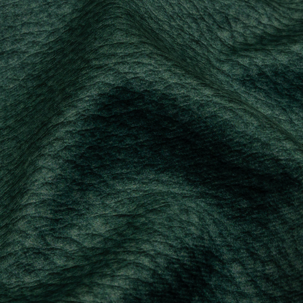 Polyester Microvelvet - Teal Abstract - British Imported Detail
