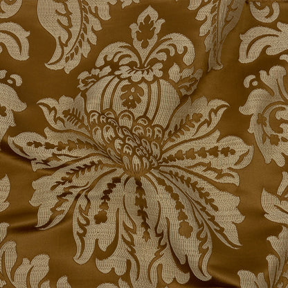 Drapery Jacquard - Bronze Leafy Damask - British Imported