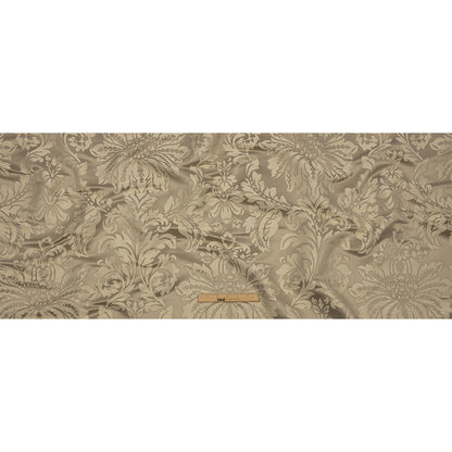 Drapery Jacquard - Champagne Leafy Damask - British Imported Full