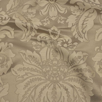 Drapery Jacquard - Champagne Leafy Damask - British Imported