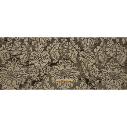 Drapery Jacquard - Fawn Leafy Damask - British Imported Full