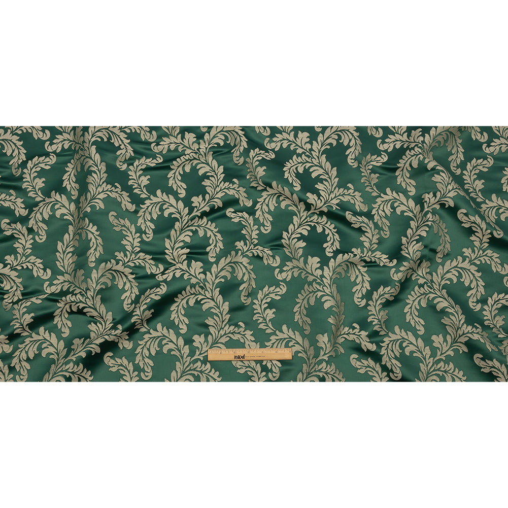 Drapery Jacquard - Emerald Elegant Ferns - British Imported Full