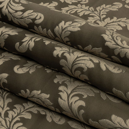 Drapery Jacquard - Fawn Elegant Ferns - British Imported Folded