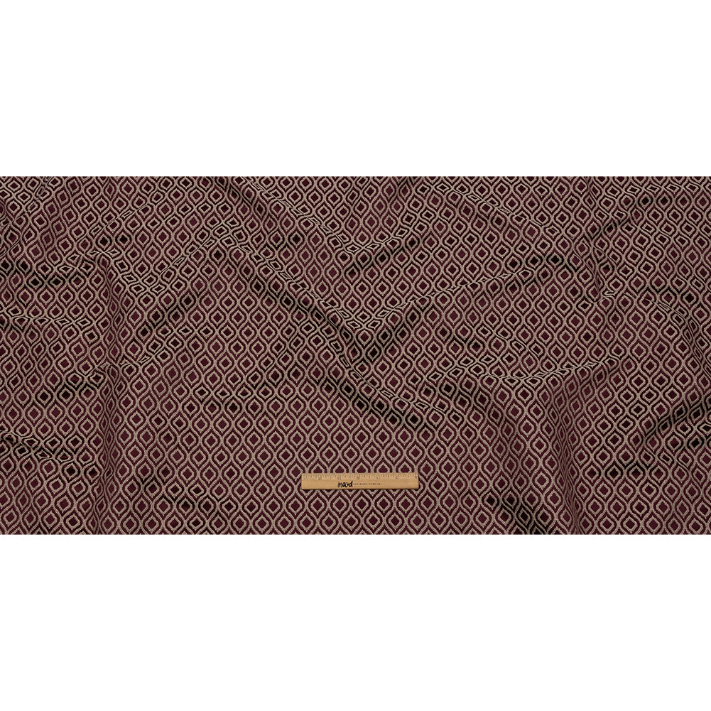 Drapery Jacquard - Berry Simple Ogees - British Imported Full