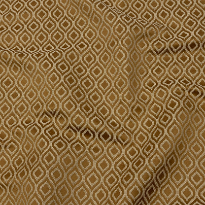 Drapery Jacquard - Bronze Simple Ogees - British Imported