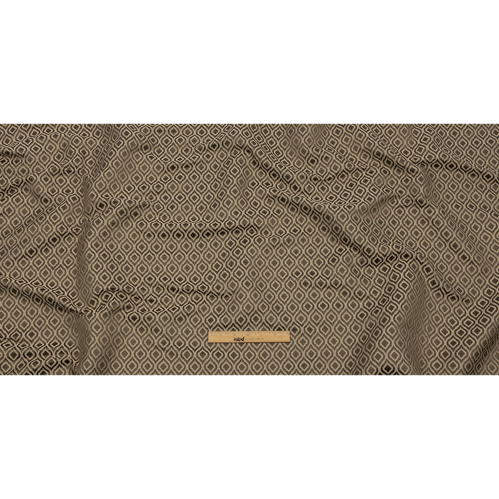 Drapery Jacquard - Fawn Simple Ogees - British Imported Full