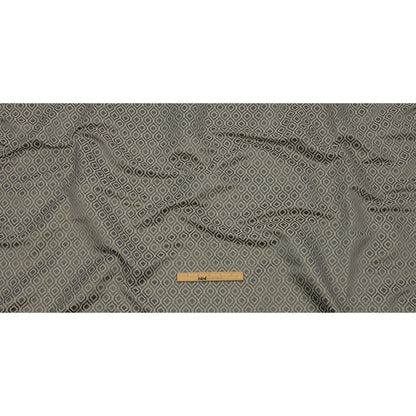 Drapery Jacquard - Graphite Simple Ogees - British Imported Full