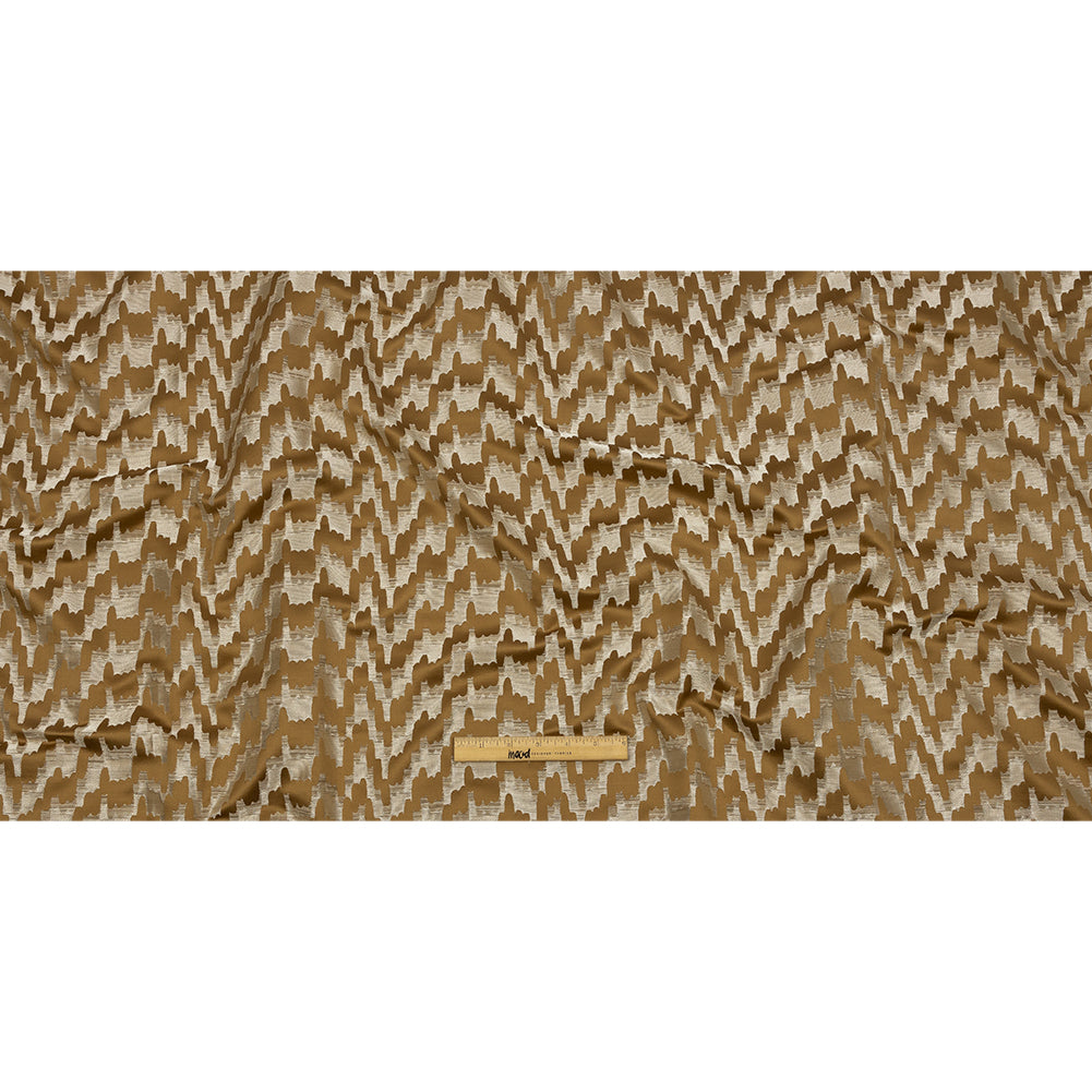 Drapery Jacquard - Brass Abstract Clouds - British Imported Full