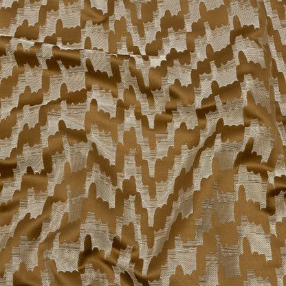 Drapery Jacquard - Brass Abstract Clouds - British Imported