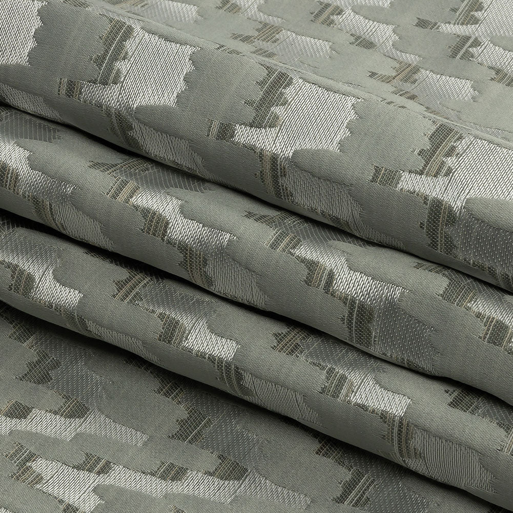 Drapery Jacquard - Spa Abstract Clouds - British Imported Folded