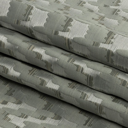 Drapery Jacquard - Spa Abstract Clouds - British Imported Folded